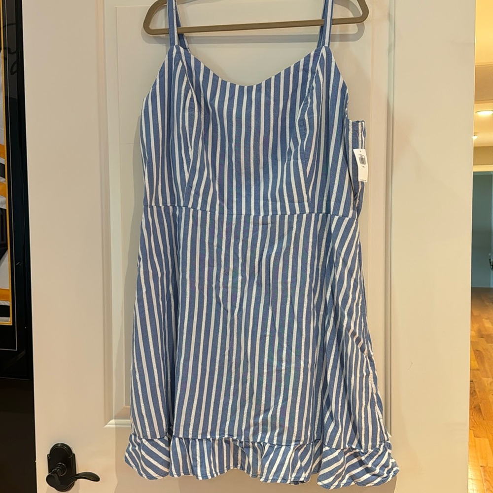 Blue & White Dress